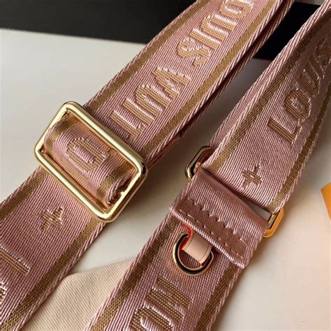 louis vuitton pink bag strap